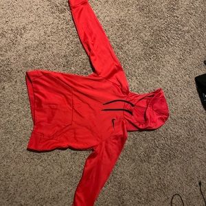 Red Nike Dri Fit Hoodie Men’s Medium